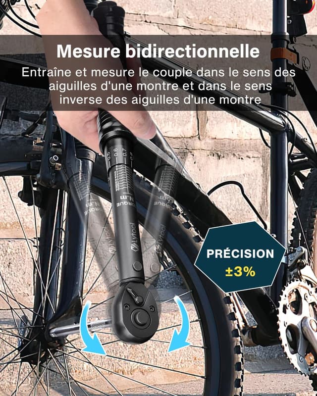 Detalle de Lytool clé dynamométrique vélo 2-24 Nm