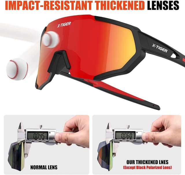 Thumbnail 3 de X-TIGER Fahrradbrille Sportträger mit Wechselgläsern