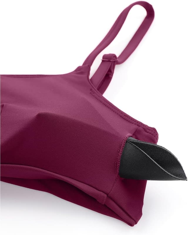 Detalle de CRZ YOGA Bikini da Donna Top regolabile con spalline sottili e coppe removibili