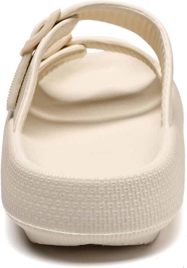 Detalle de Waysoland Cozyslides Original: Komfort-Sandalen mit verstellbaren Schnallen