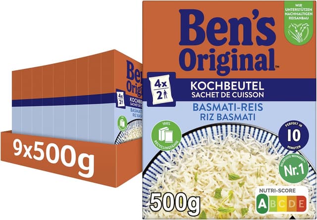 Imagen de BEN'S ORIGINAL Kochbeutel Basmati 9x500g en OfertitasTOP