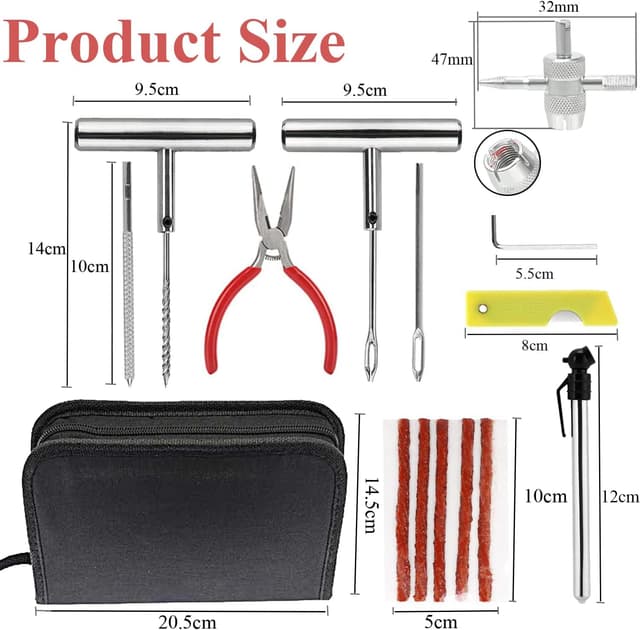 Thumbnail 3 de Ghguole Kit Riparazione Pneumatici Bici 57 pezzi ðŸ›