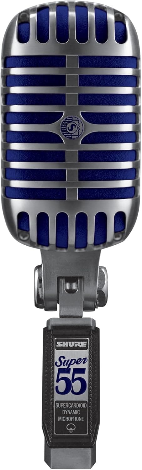 Detalle de Shure Super 55 Deluxe XLR Supercardioid Dynamic Vocal Microphone (Vintage-Style)