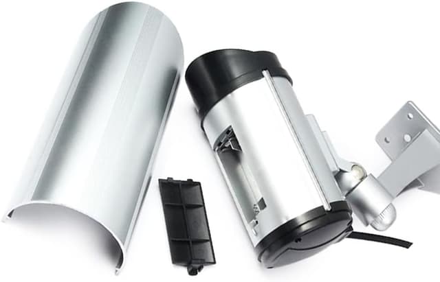 Detalle 1 de yefix Telecamera finta di sorveglianza con LED rosso lampeggiante per esterno e interno