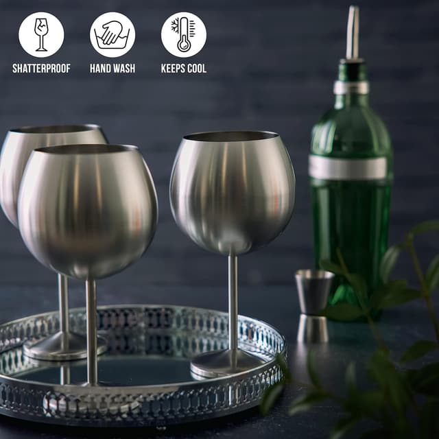 Thumbnail 4 de Oak & Steel - Set de 4 Copas Inoxidadbles para Cócteles 🥂