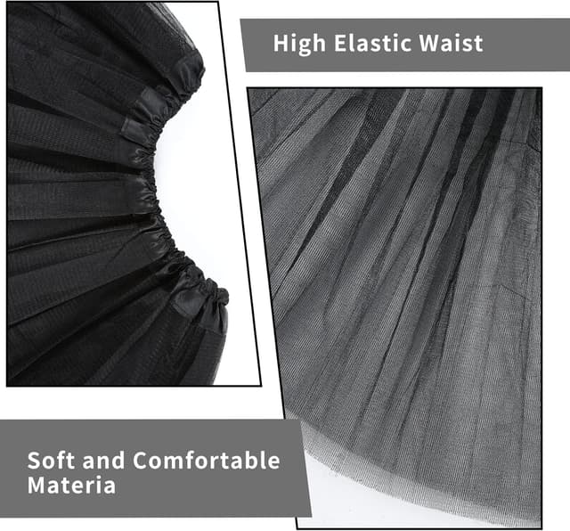 Thumbnail 6 de Gonna Tutu Donna Anni 50 Nero Yolev