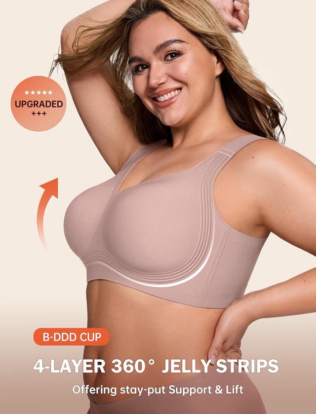 Detalle 2 de LetsJoli Supportive Wireless Bra 4XL