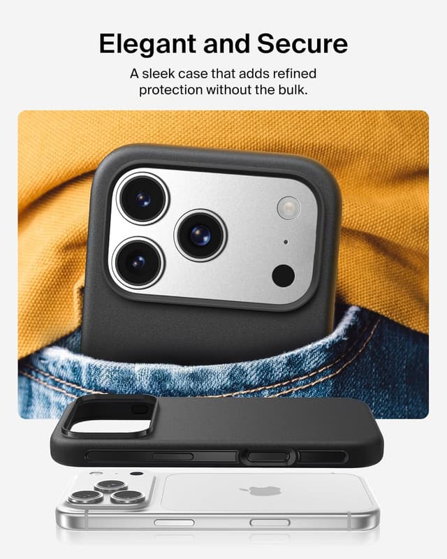 Thumbnail 6 de Belkin SheerForce Protect MagSafe-Compatible iPhone 17 Pro Case (Slim, Transparent, Shockproof) – Black