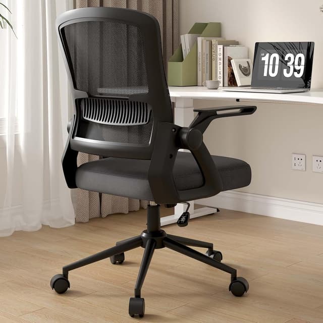 Detalle 2 de naspaluro Sedia Ergonomica per Ufficio con Braccioli Pieghevoli