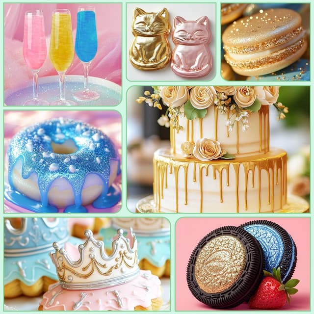 Thumbnail 4 de Essbarer Glitzer 4 Farben 10ml đ°