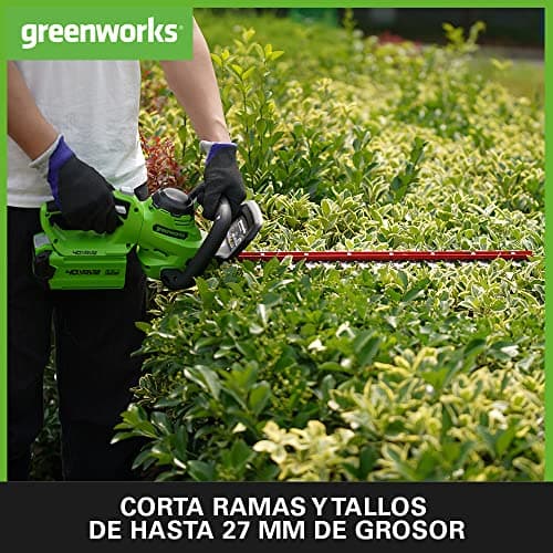 Thumbnail 2 de Greenworks G40HT61 Cortasetos a BaterÃa 🚀 61 cm, Doble Acción