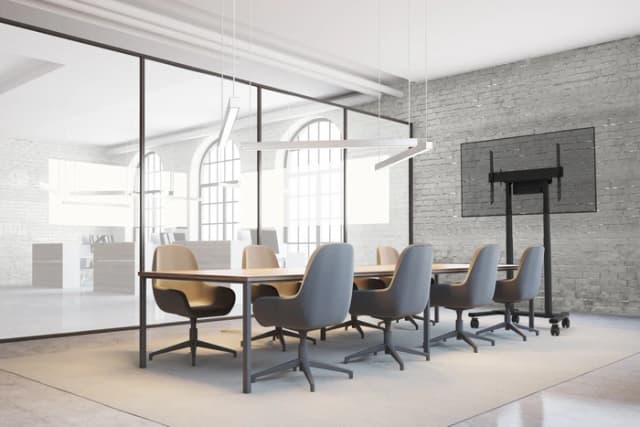 Detalle 2 de Neomounts MOVE Lift FL55-87BL1 motorisierter Bodenständer (55–100 Zoll) in Schwarz