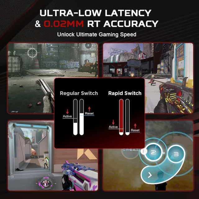 Detalle de YUNZII x MADLIONS MAD68 HE wired 60% gaming keyboard with magnetic rapid trigger (black)