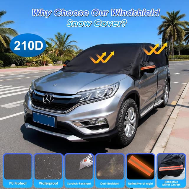 Detalle 2 de Ninonly Half Car Cover Waterproof Ninonly 210D (Universal) – Black