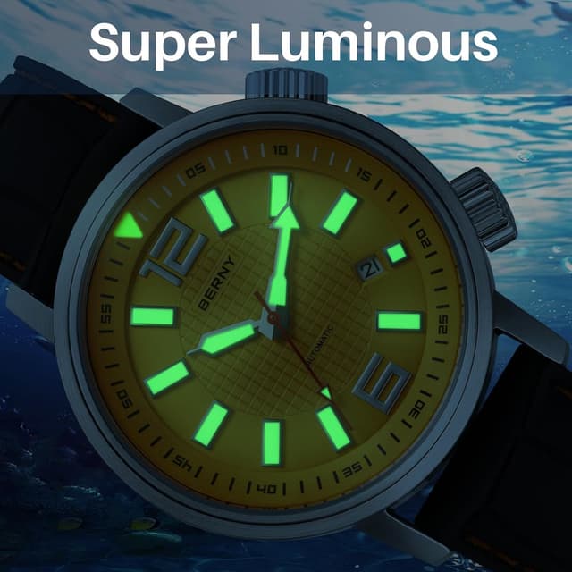 Thumbnail 4 de BERNY Taucheruhr Automatische Mechanische 20ATM