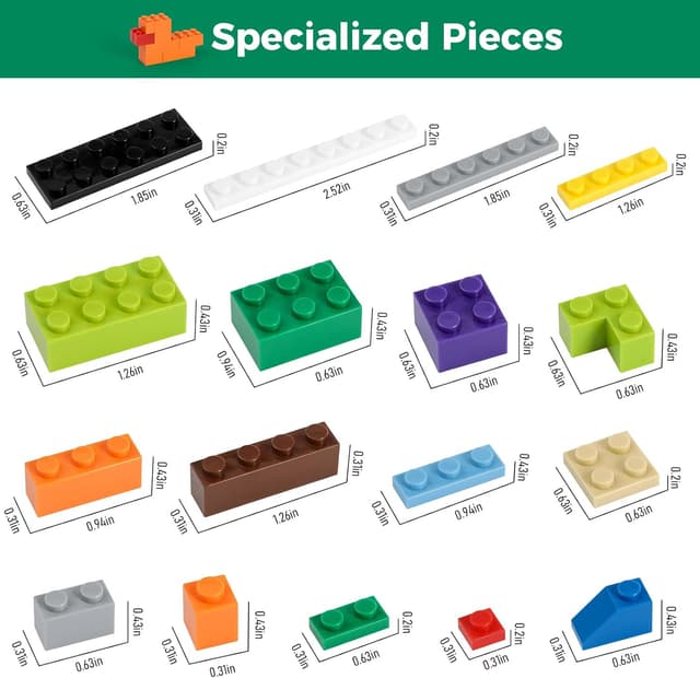 Thumbnail 1 de HUIZDQ 1000-piece building blocks set 6.3" base plates 🧱
