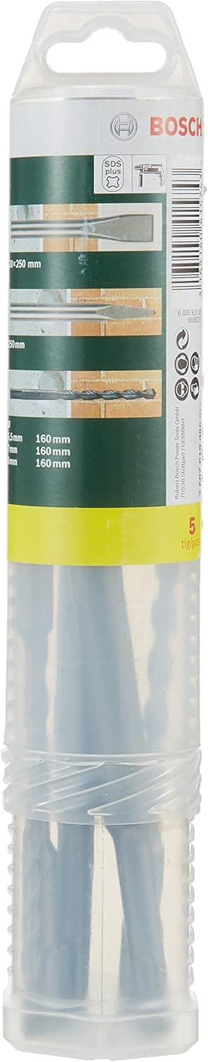 Detalle de Bosch Accessories : jeu de 5 embouts SDS Plus pour perforation et travaux de démolition légère