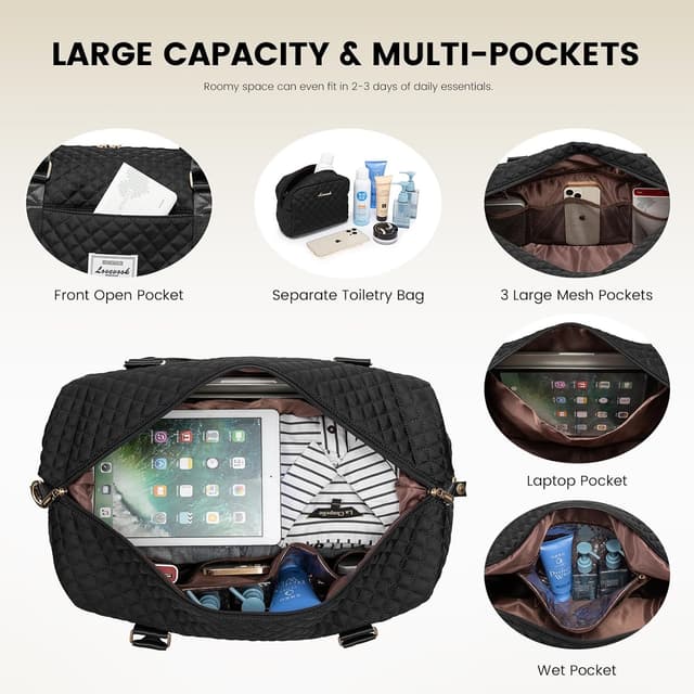 Thumbnail 2 de LOVEVOOK Sac de Voyage Femme 53x24x38 cm