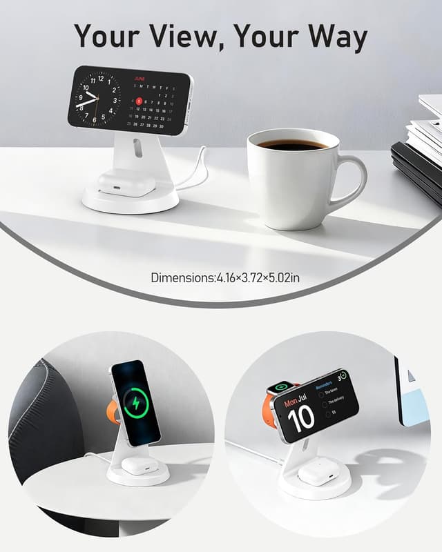 Thumbnail 4 de Wireless Charger 3‑in‑1 Charging Station for iPhone