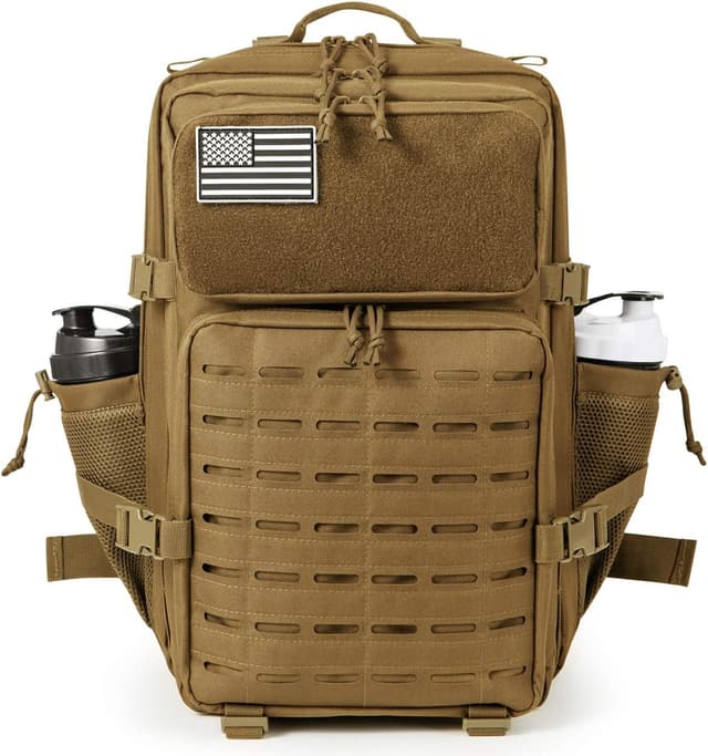 Detalle de QT&QY taktischer MilitäR-Rucksack für Herren, 45L, Molle-Assault-Backpack im Bundeswehr-Stil