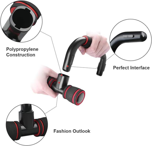 Detalle 2 de flintronic Poignées de Pompe 150 kg 🏋