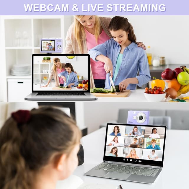 Thumbnail 4 de Digital Camera 1080P FHD 44MP Upgrade Purple