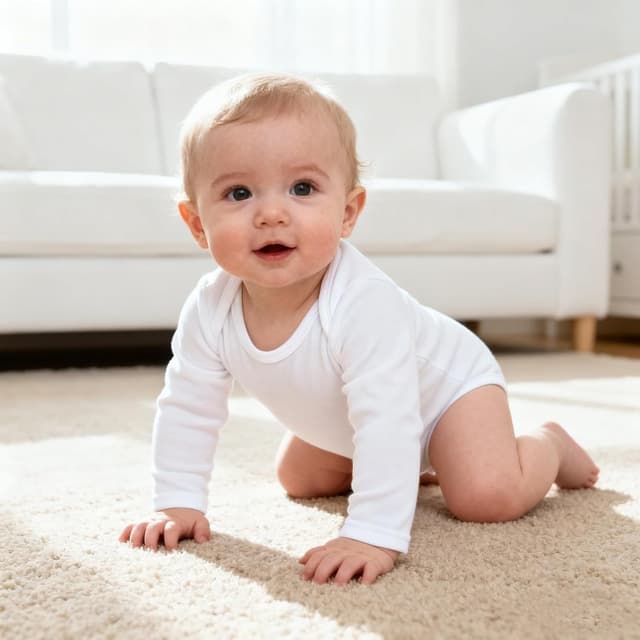 Detalle de Wocharm long sleeve baby bodysuit vests (3-pack) in cotton for boys and girls