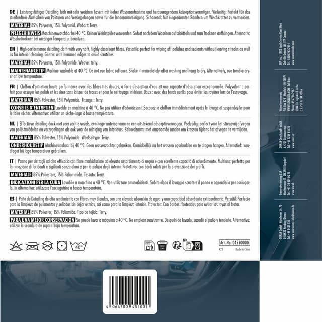 Thumbnail 1 de SONAX MicrofaserTuch soft touch 40×40 cm 🧽