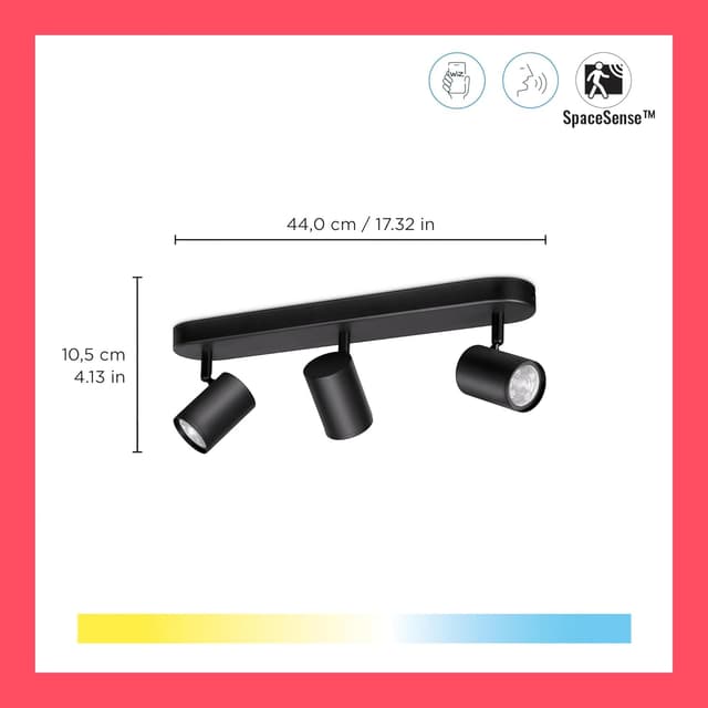 Thumbnail 1 de WiZ Imageo - Lámpara Inteligente 3 Focos LED 🛋