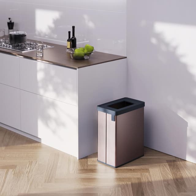 Detalle 2 de CURVER Verto Cubo de Reciclaje 54 L con Compartimentos Duales ♻