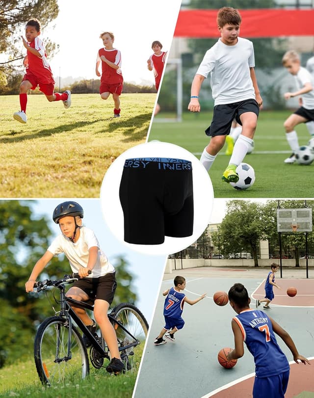 Detalle 2 de INNERSY Unterhosen Jungen 5er Pack