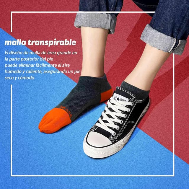 Thumbnail 5 de PUTUO Calcetines Dedos de Deporte para Hombre