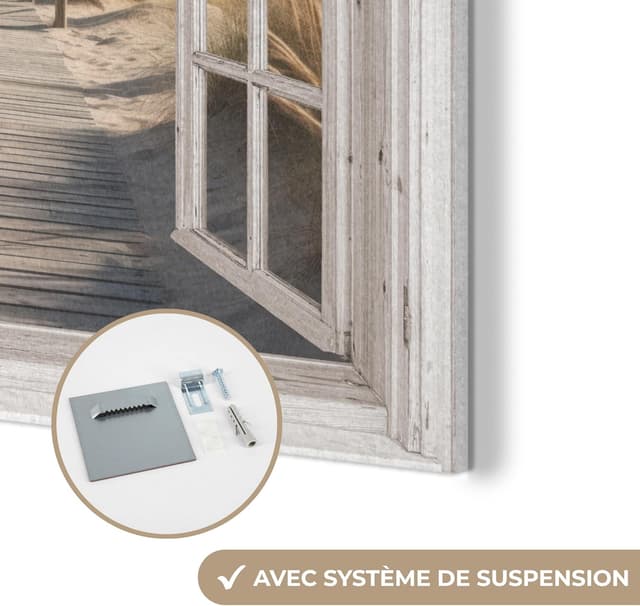 Thumbnail 6 de Décoration murale en feutre MuchoWow 60x60 cm – Océan, côte, vue mer