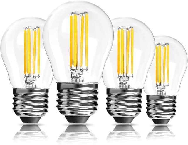 Detalle de LangPlus+ 6W E27 LED Vintage 2700K G45 im 4er-Pack