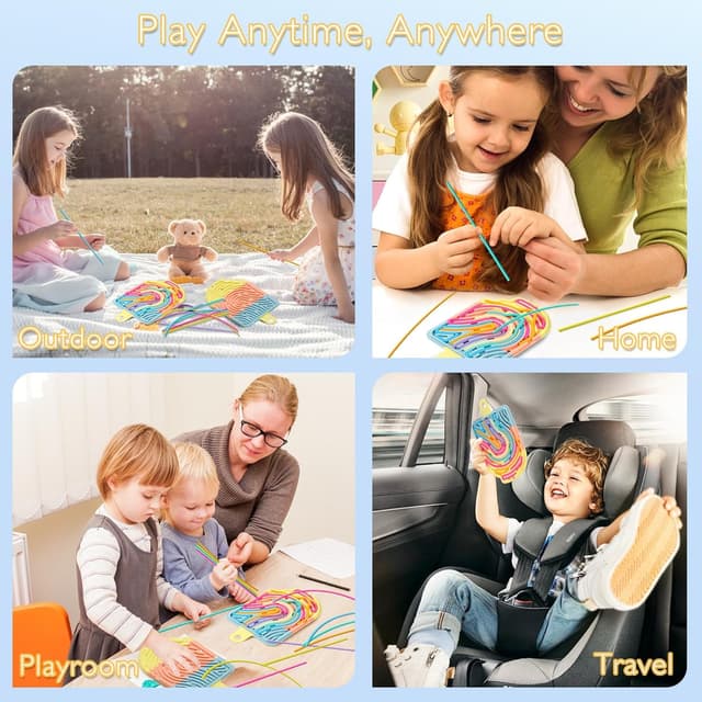 Thumbnail 6 de Afufu Tablero Sensorial de Silicona 12 cordones