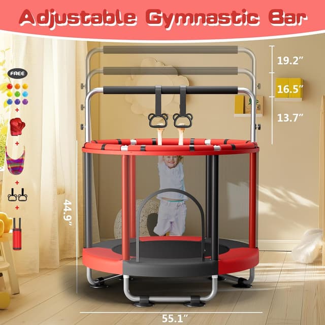 Thumbnail 3 de ZCMHAXJ 55" Trampoline 440lb Capacity for Kids 🤸