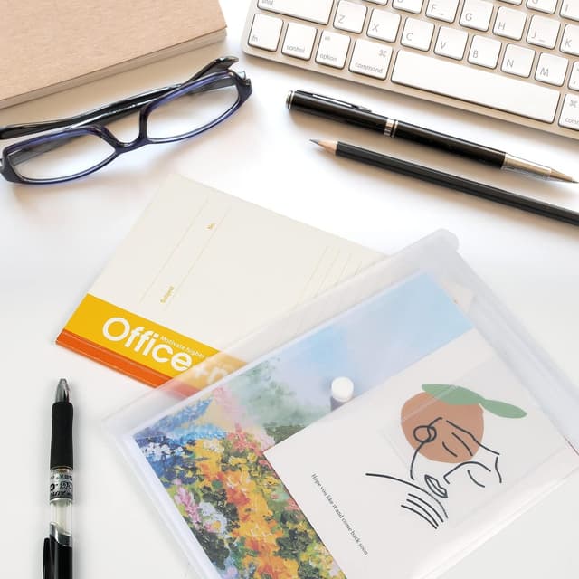 Detalle de A5 Plastic Wallets Clear 30-pack document folders