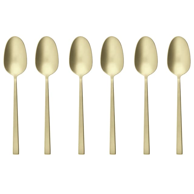 Imagen de Sambonet Set 6 cucharas café Rock Antique Dorado 🥄 en OfertitasTOP