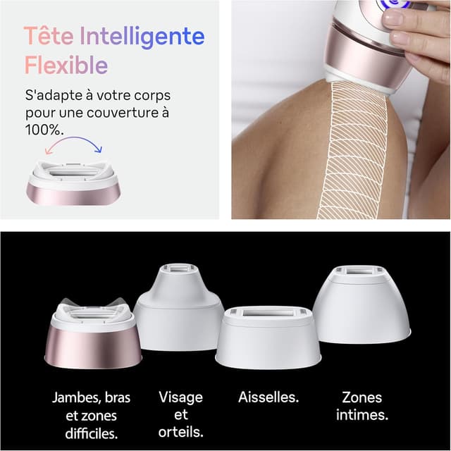 Detalle 2 de Braun Epilateur Lumière Pulsée Luminère Pulsee Smart Skin i·expert PL7431 (kit à domicile)