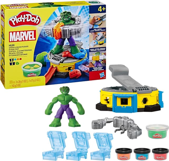 Imagen de Play‑Doh Marvel Hulk Quetsch‑ & Schmetterspaß 56 g 🎨 en OfertitasTOP