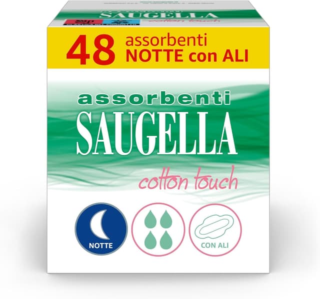 Imagen de Saugella Cotton Touch Assorbenti Notte 48 pezzi 🩸 en OfertitasTOP