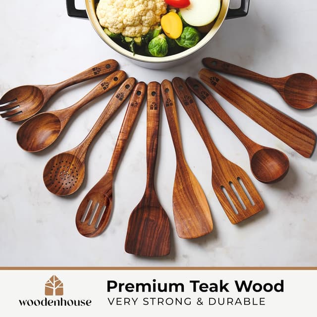 Thumbnail 1 de Woodenhouse Teak Utensil Set 12pc