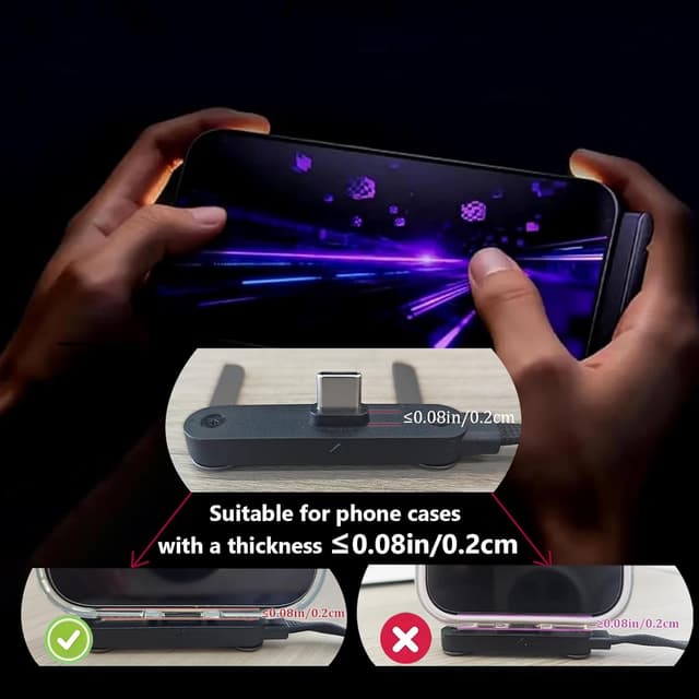 Detalle 2 de Baomaeyea 2-in-1 Invisible Holder Charger Cable (240W fast charging, 5ft) with foldable 360° stand