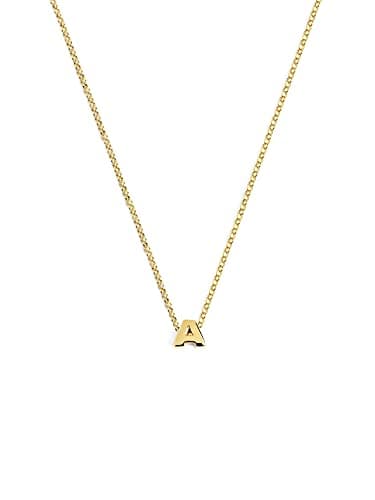 Detalle 2 de SINGULARU Single Letter Collar letra S en plata 925 ✨💍