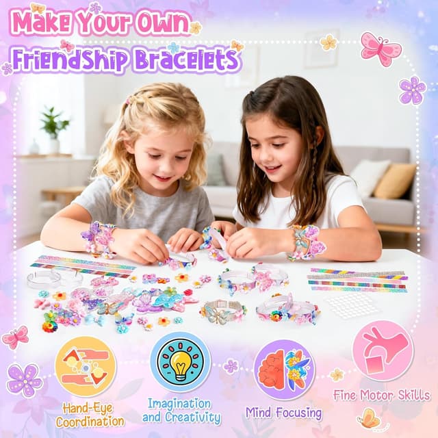 Detalle 2 de Eichhoo Friendship Bracelet Making Kit for Ages 5–12