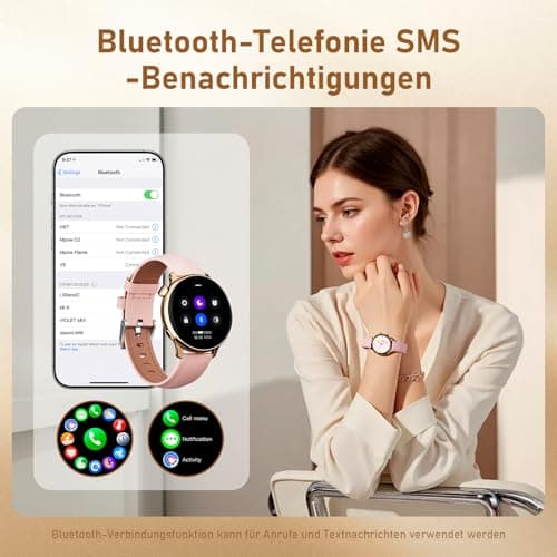 Detalle de OKYUK Reloj Inteligente Mujer 1,27" con SpO2