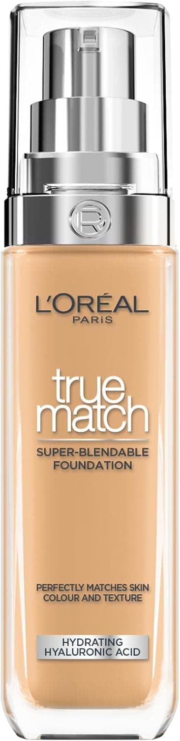 Detalle de L'Oréal Paris Perfect Match Make up fluide n° 5.5.R Rose Sun – fond de teint hydratant à l’acide hyaluronique et aloe vera, 30 ml