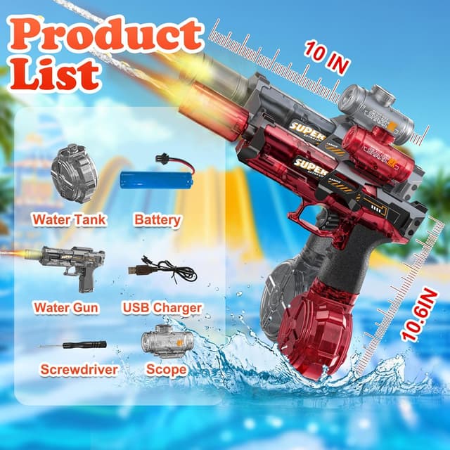 Detalle de StimuVariety pistolet à eau électrique 2 pack