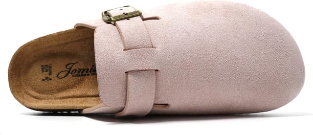 Detalle de JOMIX Sabot da donna eleganti in eco-pelle scamosciata con punta chiusa e suola in sughero MD2438