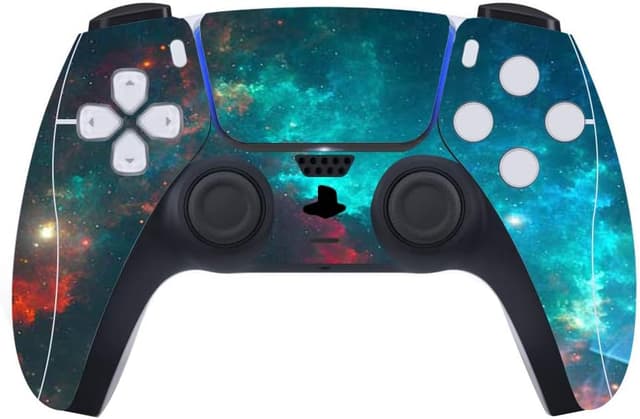 Detalle de playvital Galaxy Rift Full Set Skin Decal for PS5 Disc Edition (console, controllers & accessories)